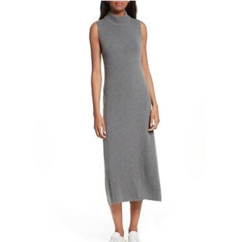 Rag & Bone Cashmere Turtle Neck Sleeveless Dress